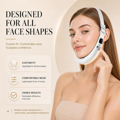 Dyews V-Face comparación de tamaño junto a mano para mostrar portabilidad y almacenamiento fácil