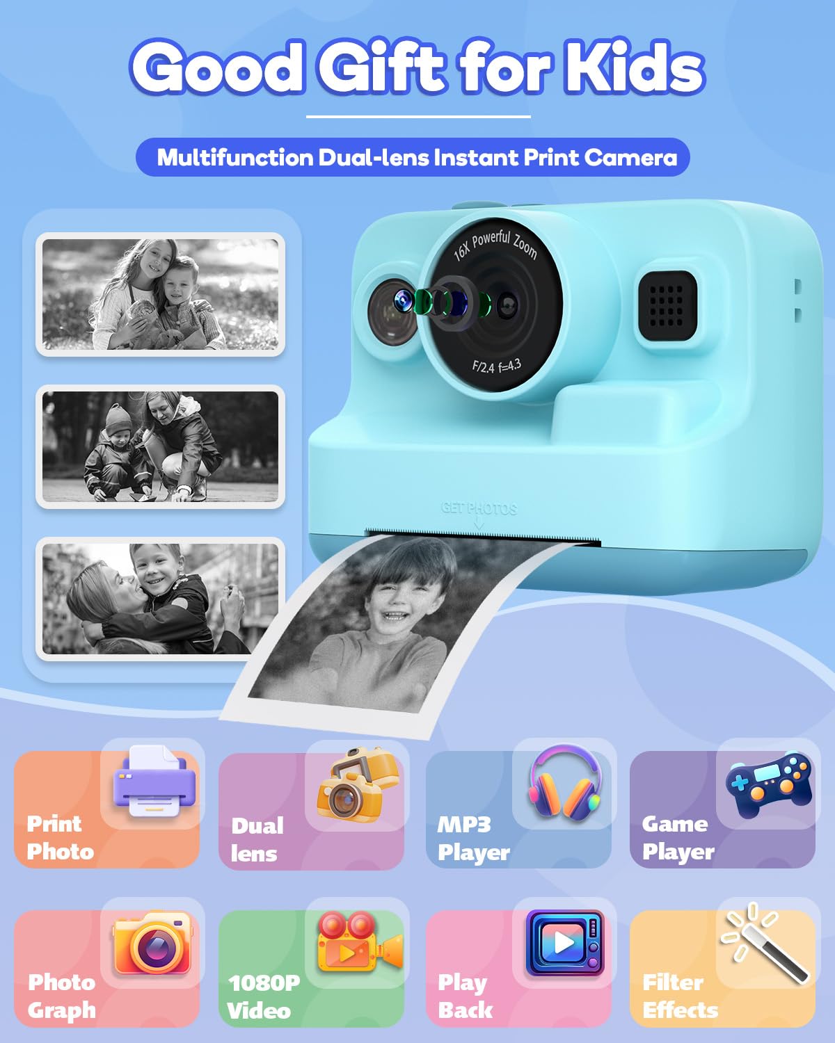 Dylanto detalle de pantalla 2,4 pulgadas para previsualizar fotos