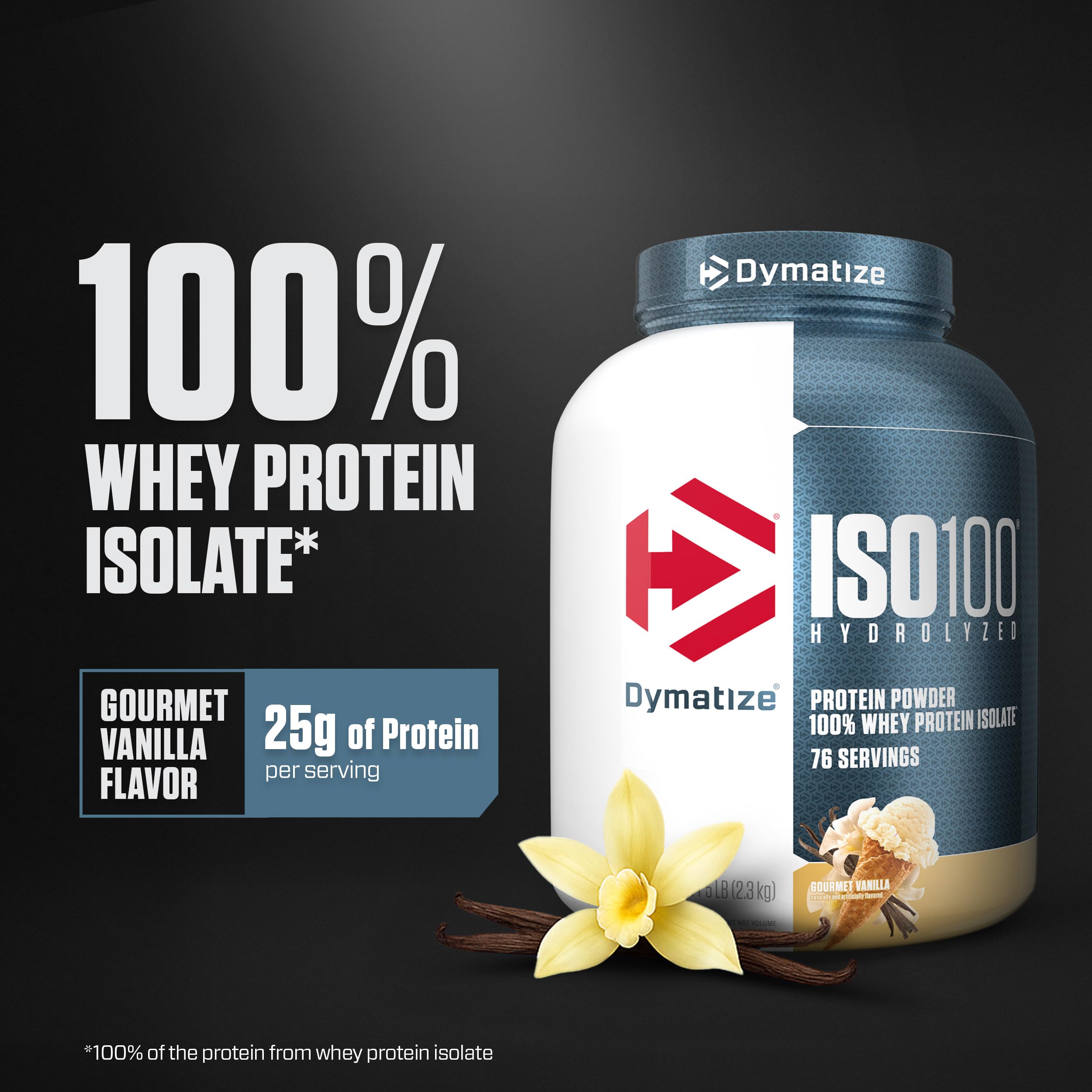 Dymatize ISO100 polvo textura fina y disolución rápida para batidos