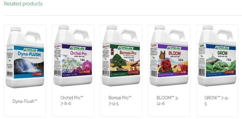 Dyna-Gro Foliage-Pro comparación antes y después mostrando mayor verdor