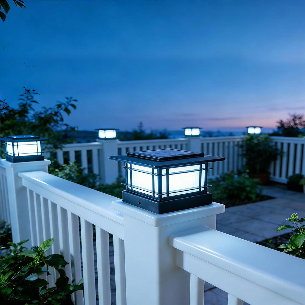 Dynaming conjunto de seis luces en terraza crea ambiente acogedor
