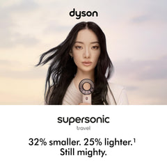 Dyson Supersonic vista lateral que destaca su tamaño compacto