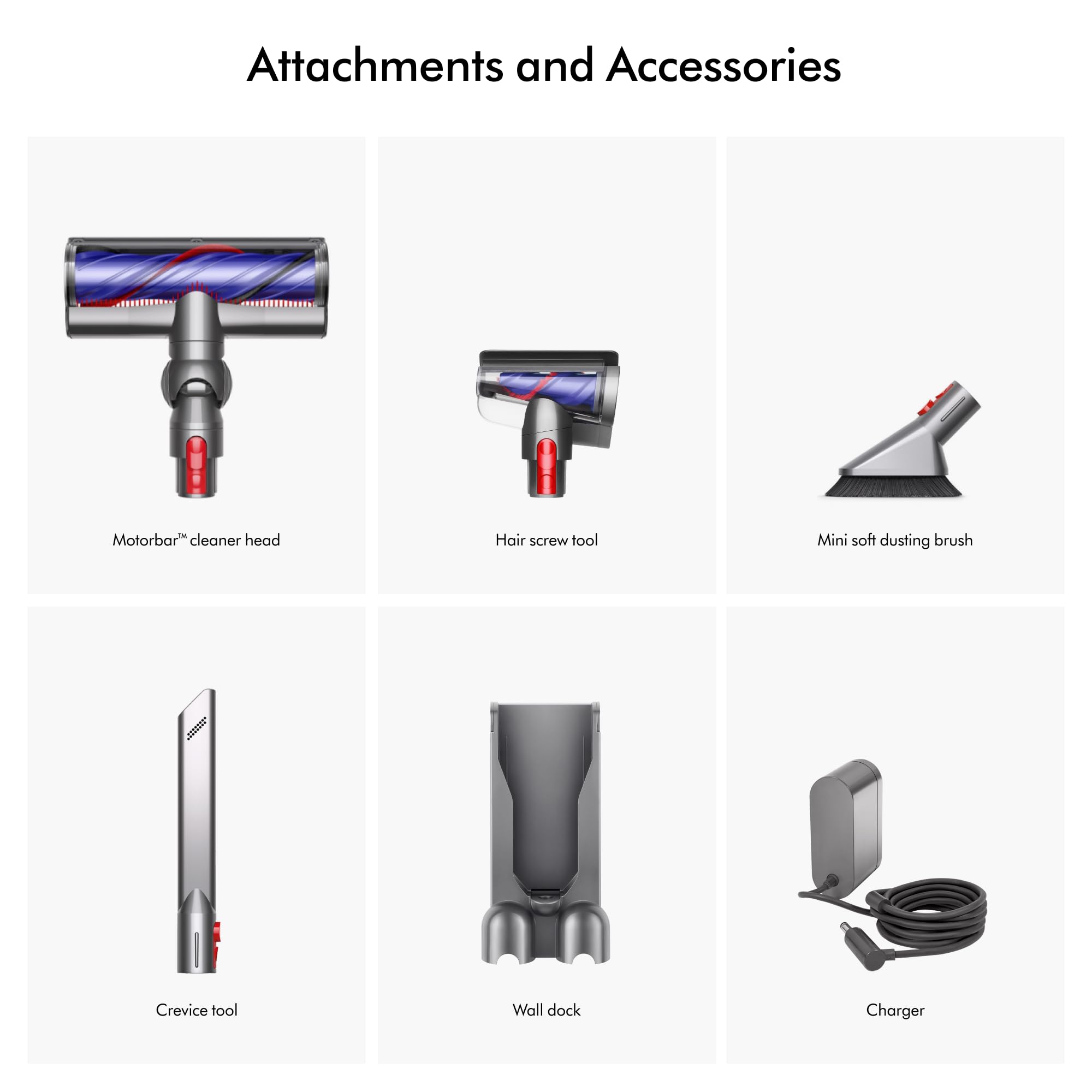 Dyson V8 Plus herramienta Hair screw recogiendo pelo de mascotas eficazmente