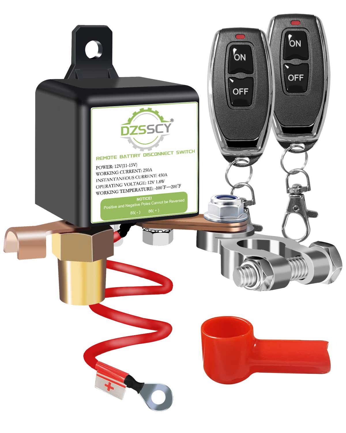 DZSSCY interruptor remoto frontal vista del cuerpo robusto y seguridad