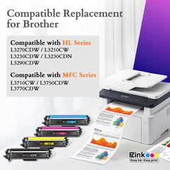 E-Z Ink cartucho negro con chip visible para fácil instalación y detección segura