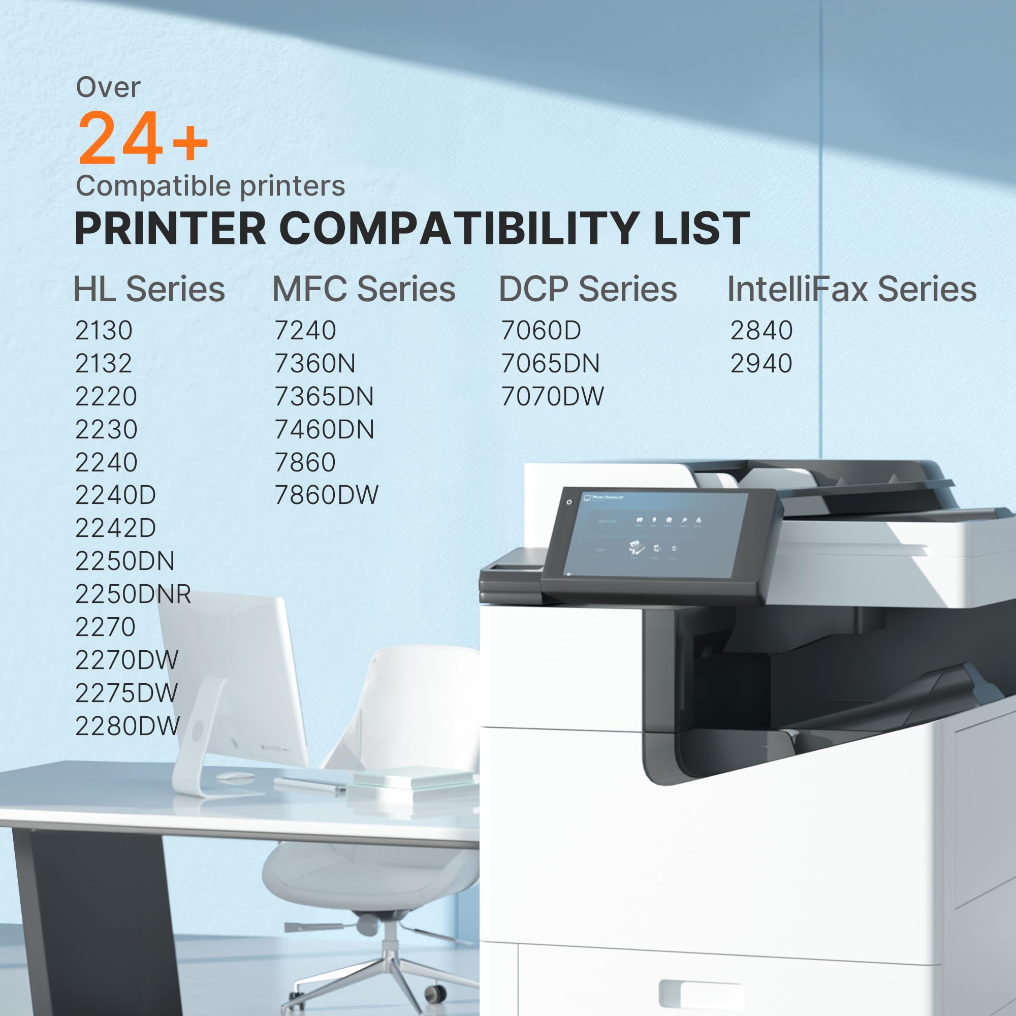 E-Z Ink cartridge installed in Brother printer demonstrating easy, clean installation