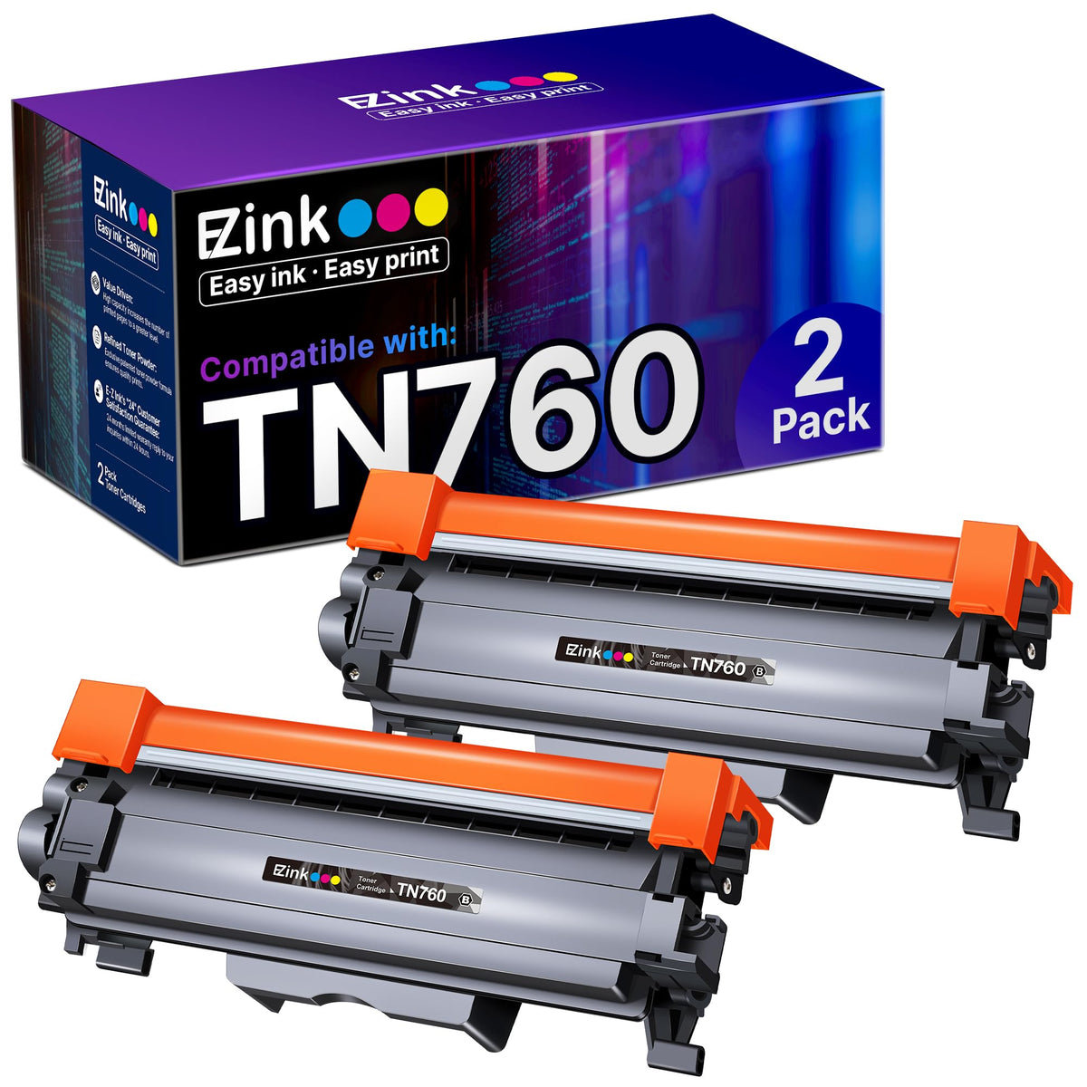 E-Z Ink frontal del empaque mostrando el pack twin y ahorro