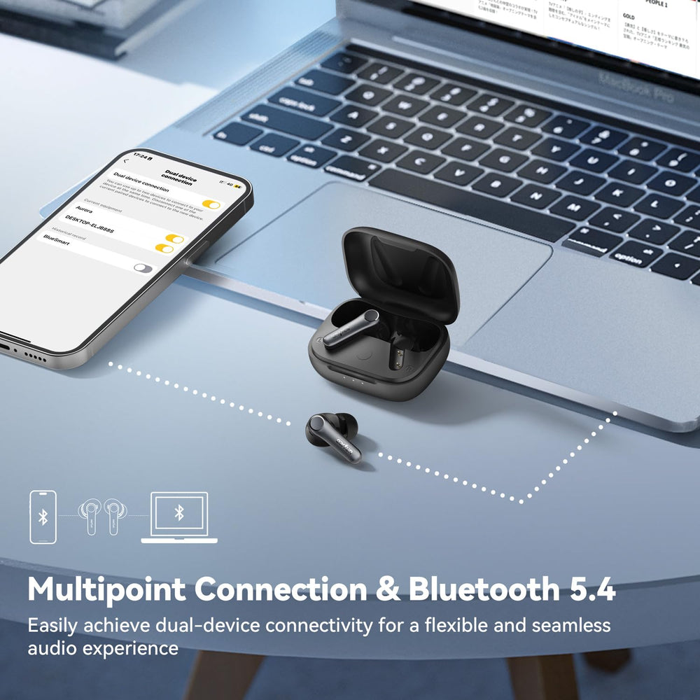 EarFun Air Pro 4 estuche con puerto USB-C para carga rápida conveniente