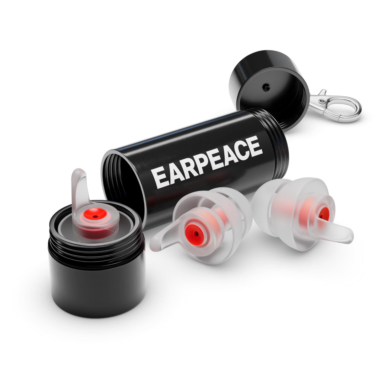 EarPeace imagen frontal del paquete mostrando contenido y beneficios de protección