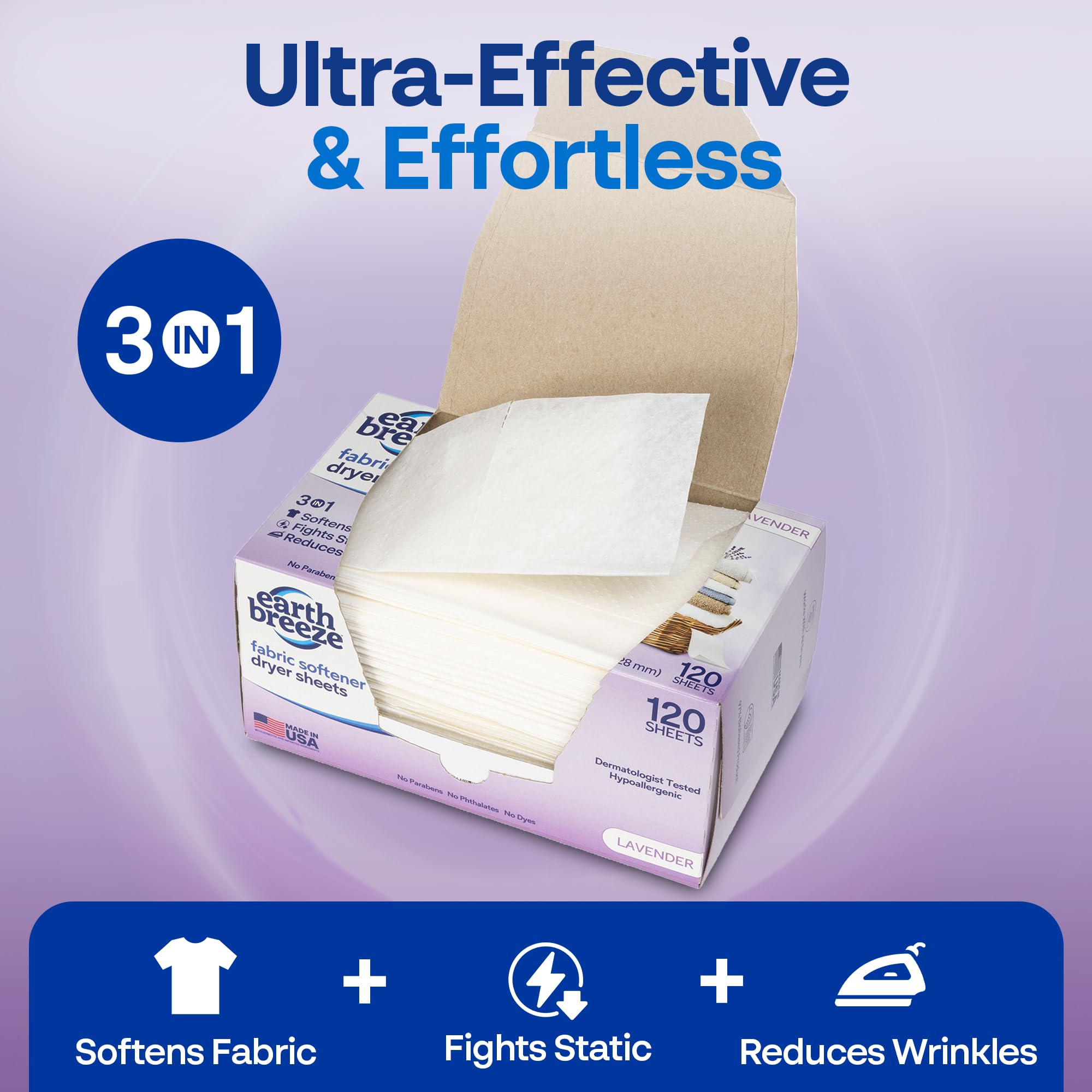 Earth Breeze hoja detalle textura que ilustra suavidad y ausencia de microplásticos