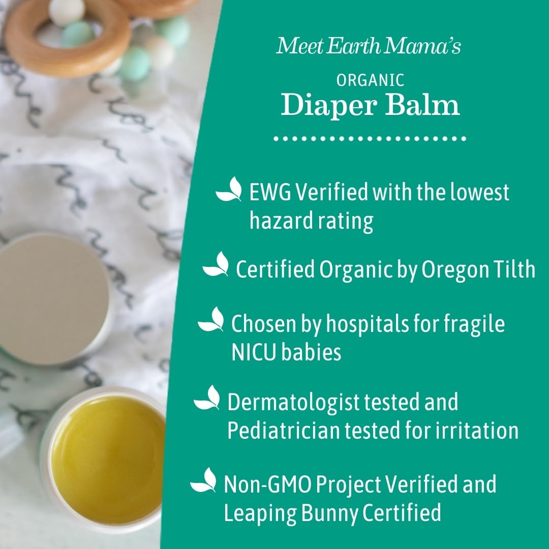 Earth Mama used with cloth diaper to show compatibility and reduced residue