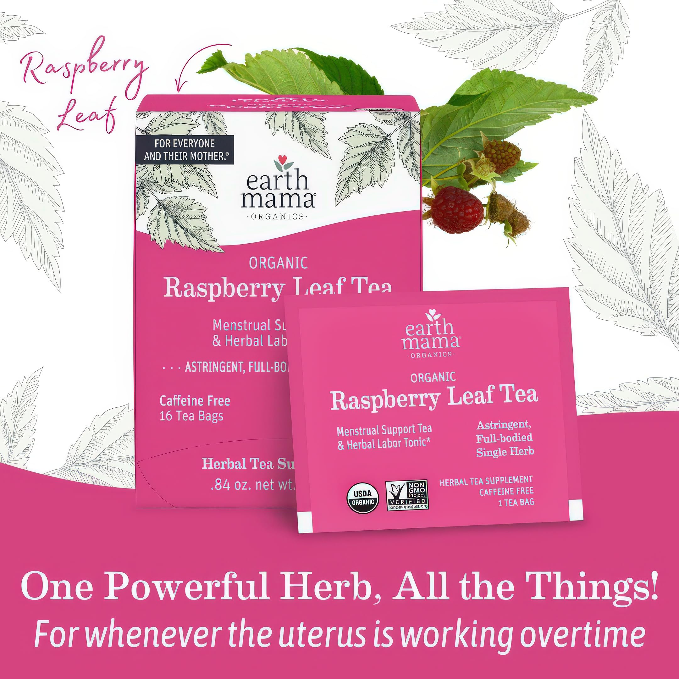 Earth Mama vaso con té helado para hidratación refrescante y natural