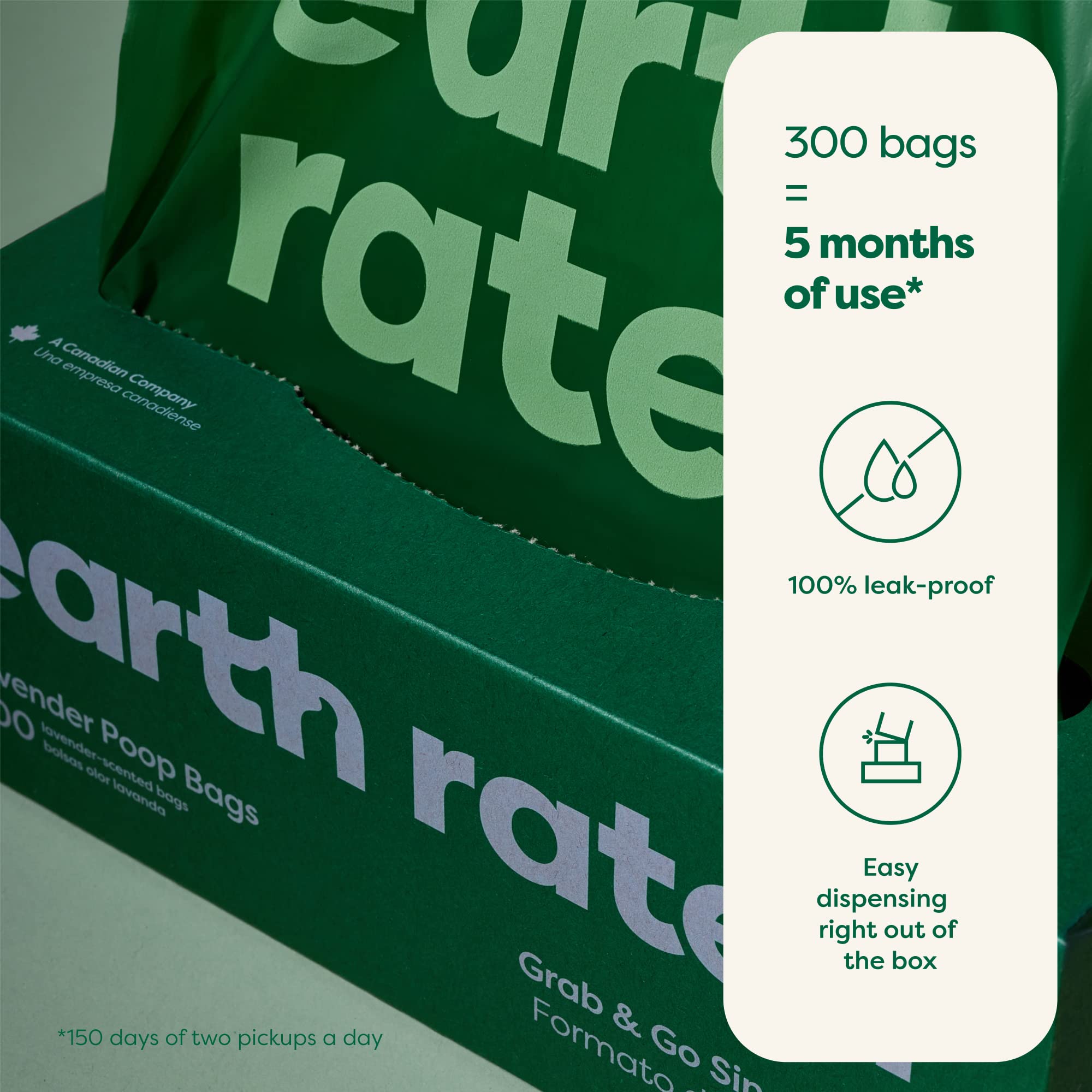 Earth Rated empaque con fragancia lavanda, neutraliza olores suaves