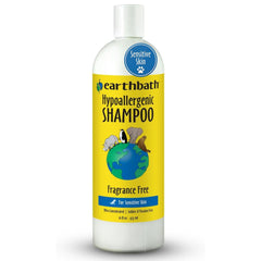 earthbath botella frontal mostrando diseño y tamaño, confianza visual