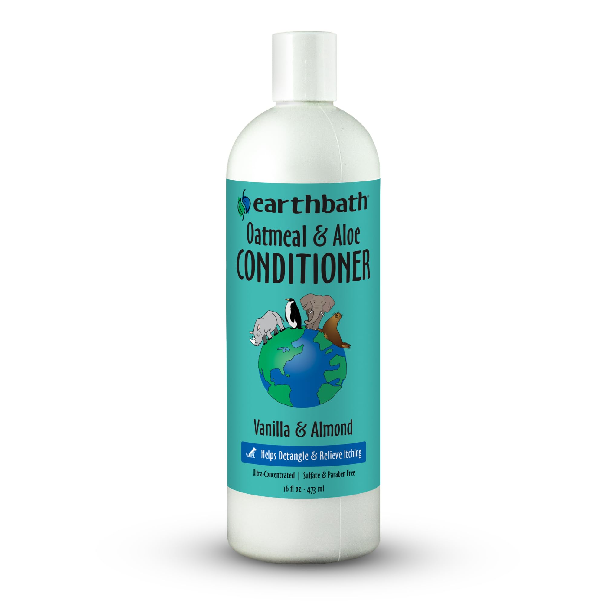 earthbath envase frontal mostrando diseño y beneficio hidratante