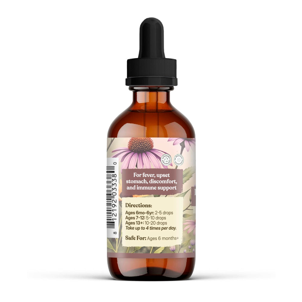 Earthley Wellness etiqueta con lista de ingredientes orgánicos visible y transparente