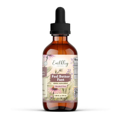 Earthley Wellness frasco frontal mostrando etiqueta clara y ventaja natural