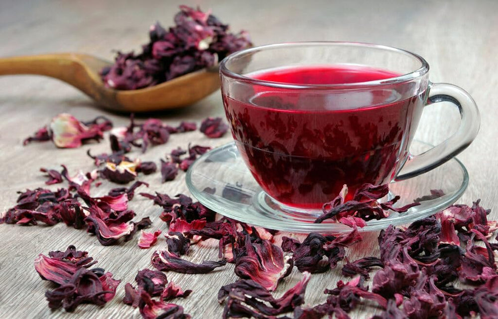EarthWise Aromatics taza con infusión roja de hibisco para sabor intenso y aroma