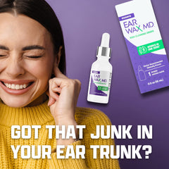 Earwax MD gota translúcida demostrando textura suave y no irritante