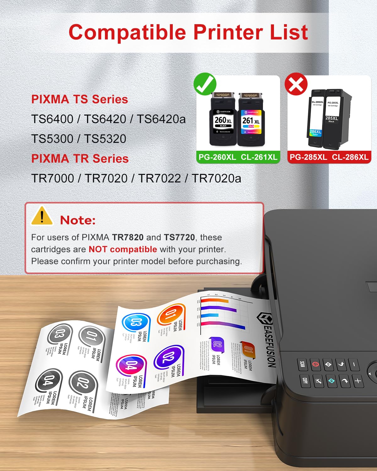EaseFusion detalle del chip actualizado, compatibilidad y seguimiento de tinta