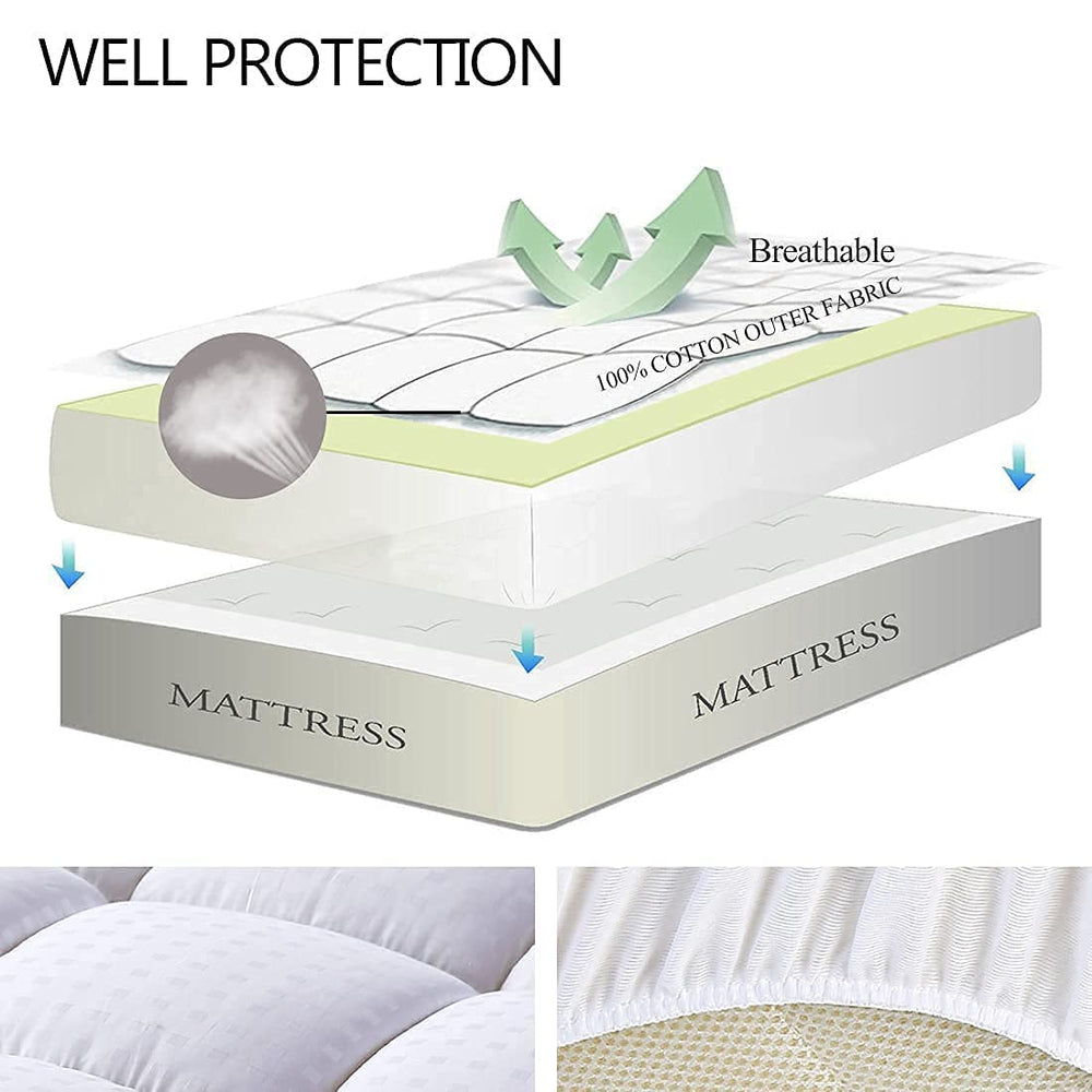 EASELAND costura pillow top reforzada que mantiene relleno uniforme