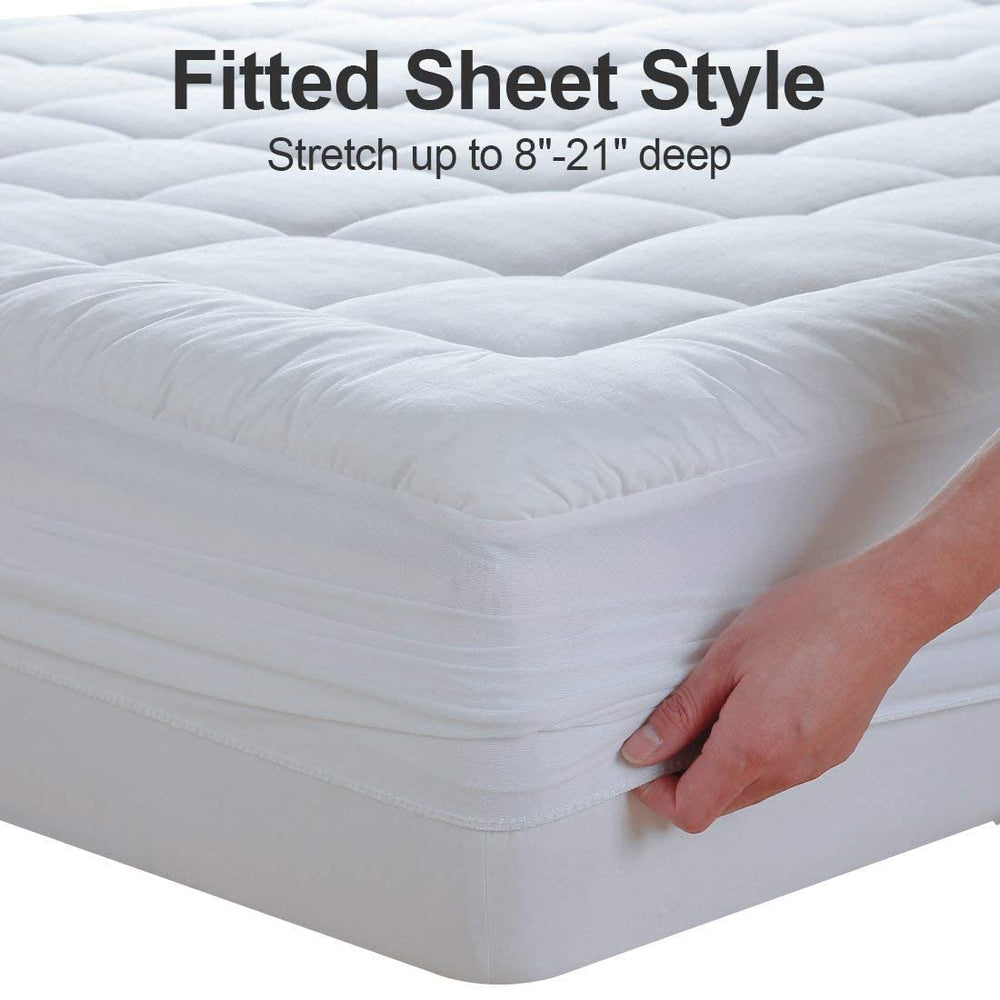 EASELAND topper colocado en cama twin mejora confort inmediato