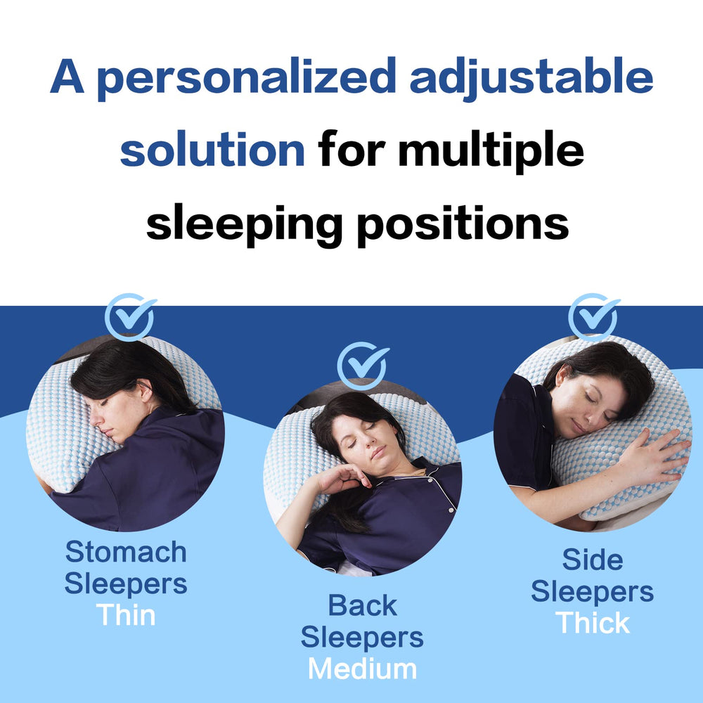 EASELAND almohada en cama estilo dormitorio, favorece sueño fresco y apoyo