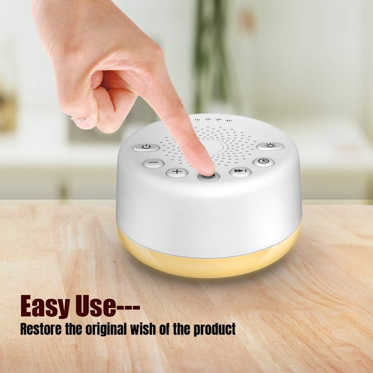 Easysleep puerto USB y cable mostrando opciones de alimentación