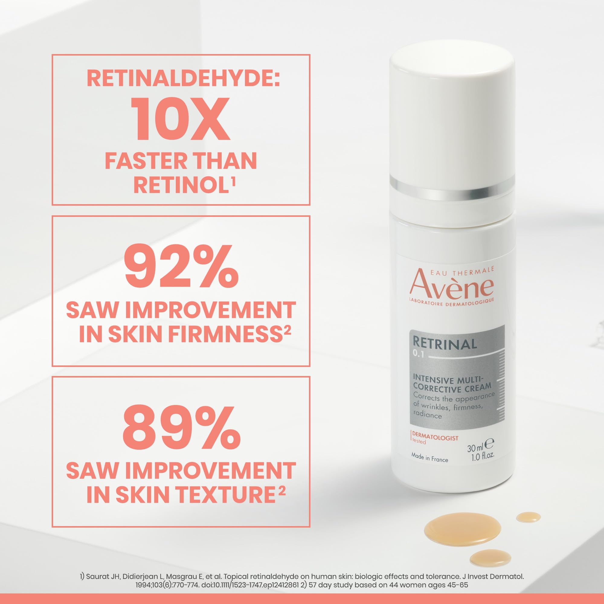 Eau Thermale Avène Retrinal textura cremosa que hidrata y penetra rápido