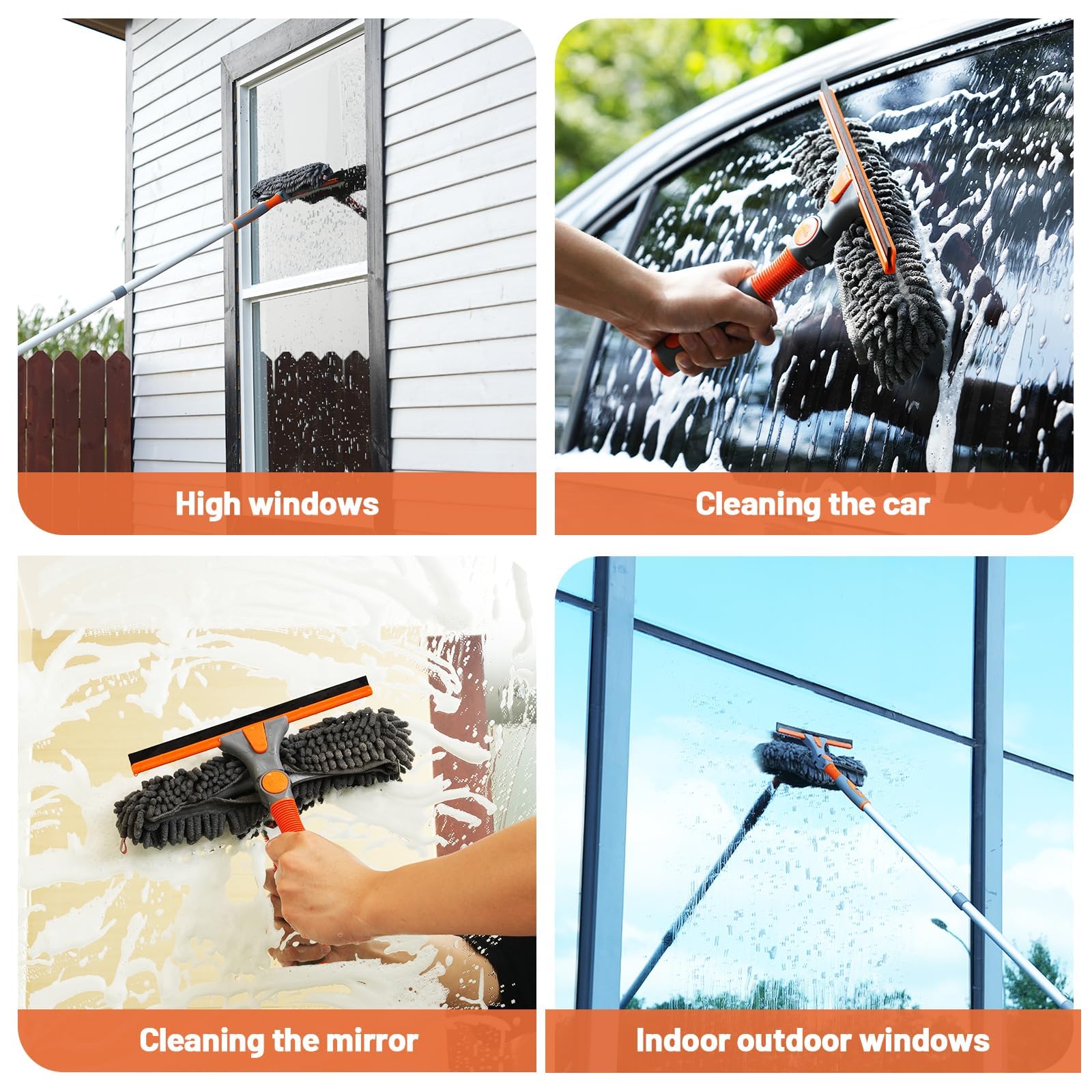 eazer comparación de las gomas de 10 y 14 pulgadas para diferentes ventanas
