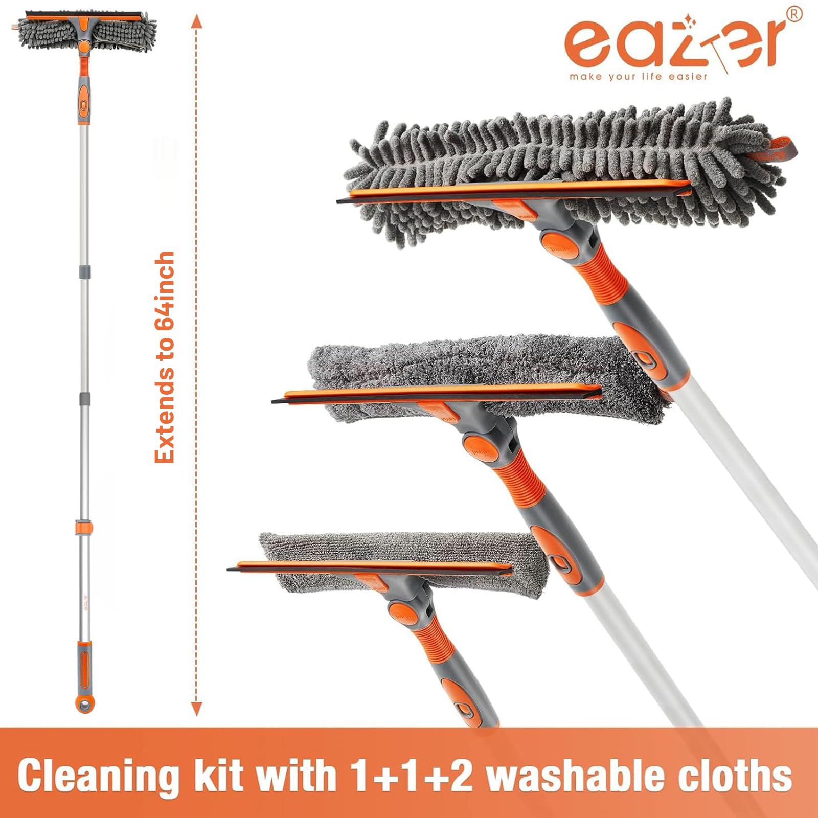 eazer primer plano del paño de microfibra mostrando la textura absorbente