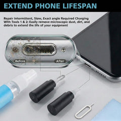 Ecasp brocha de terciopelo limpiando salida de audio, protege superficies
