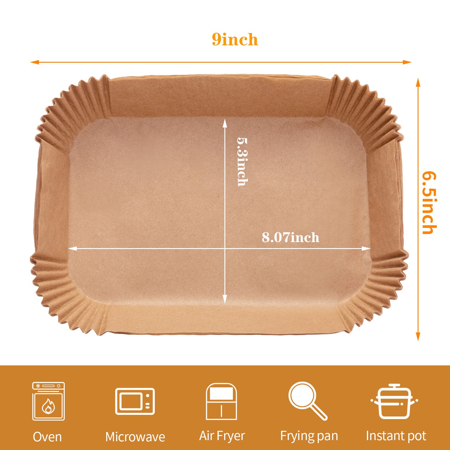 Ecfvtp funda comparada con cesta Ninja mostrando dimensiones y encaje