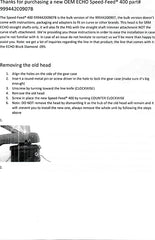 Cabezal ECHO Speed Feed 400 en uso, facilita recarga rápida de hilo