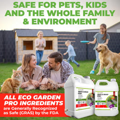 ECO Garden PRO spray nozzle in use on weeds for fast, visible control
