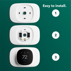 ecobee trim plate detalle de borde redondeado para instalación nivelada