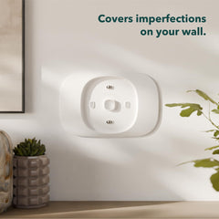 ecobee trim plate textura de superficie lisa que facilita limpieza