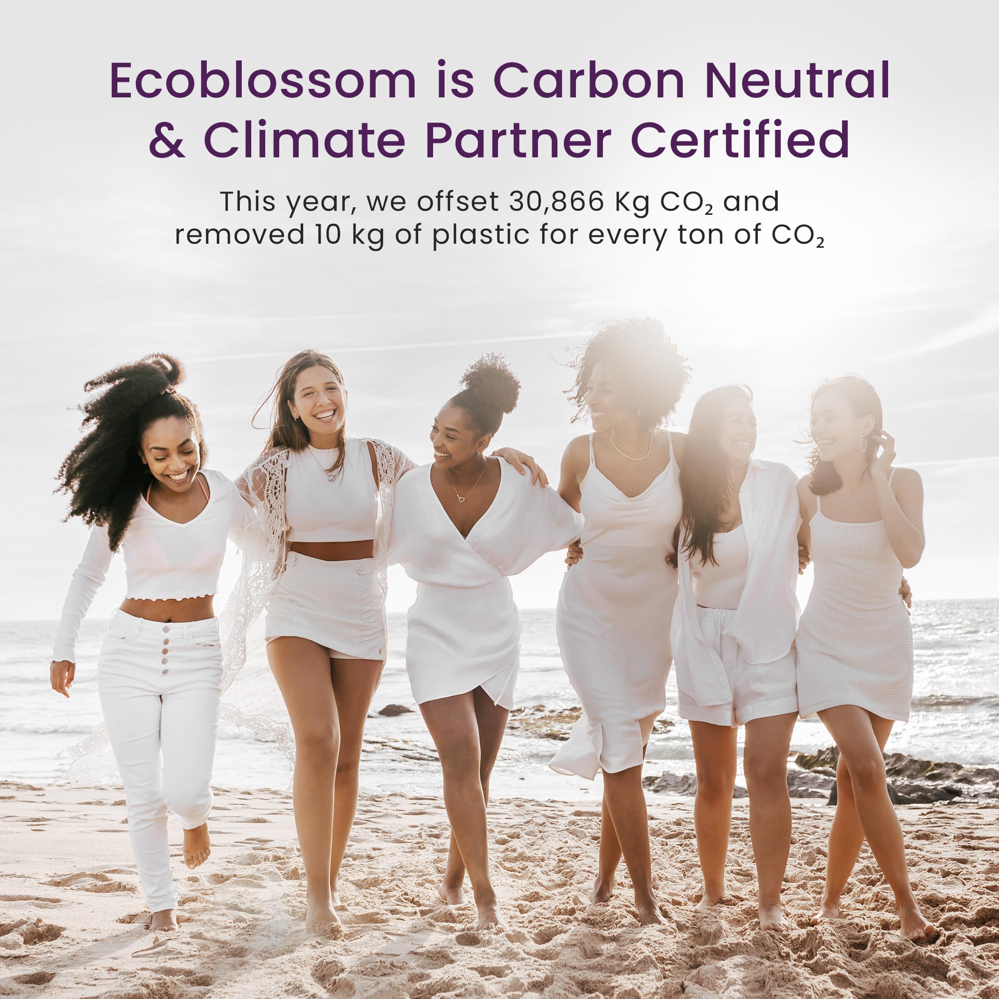 EcoBlossom comparación de tamaño en manos indicando portabilidad