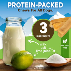 EcoKind Pet Treats comparación en mano para entender tamaño ideal para perros pequeños