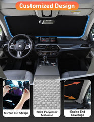 EcoNour installed inside a Jeep Grand Cherokee reducing cabin heat while parked