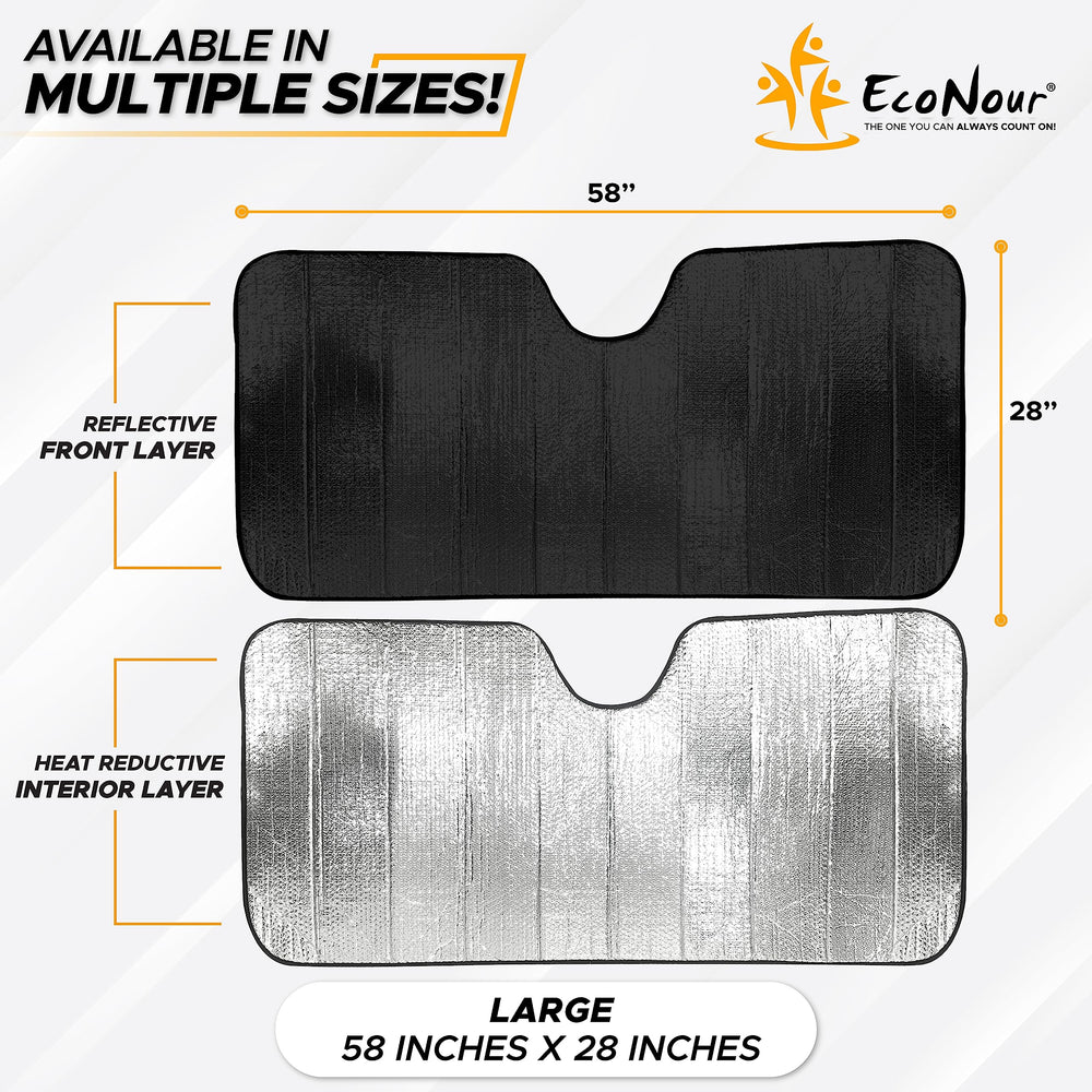EcoNour parasol plegado y compacto, fácil de guardar