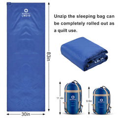 ECOOPRO saco comprimido en funda, fácil transporte y ahorro de espacio