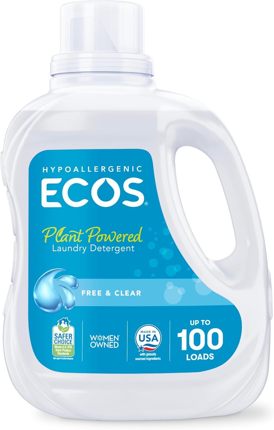 ECOS ambiente de lavandería sostenible que transmite limpieza responsable
