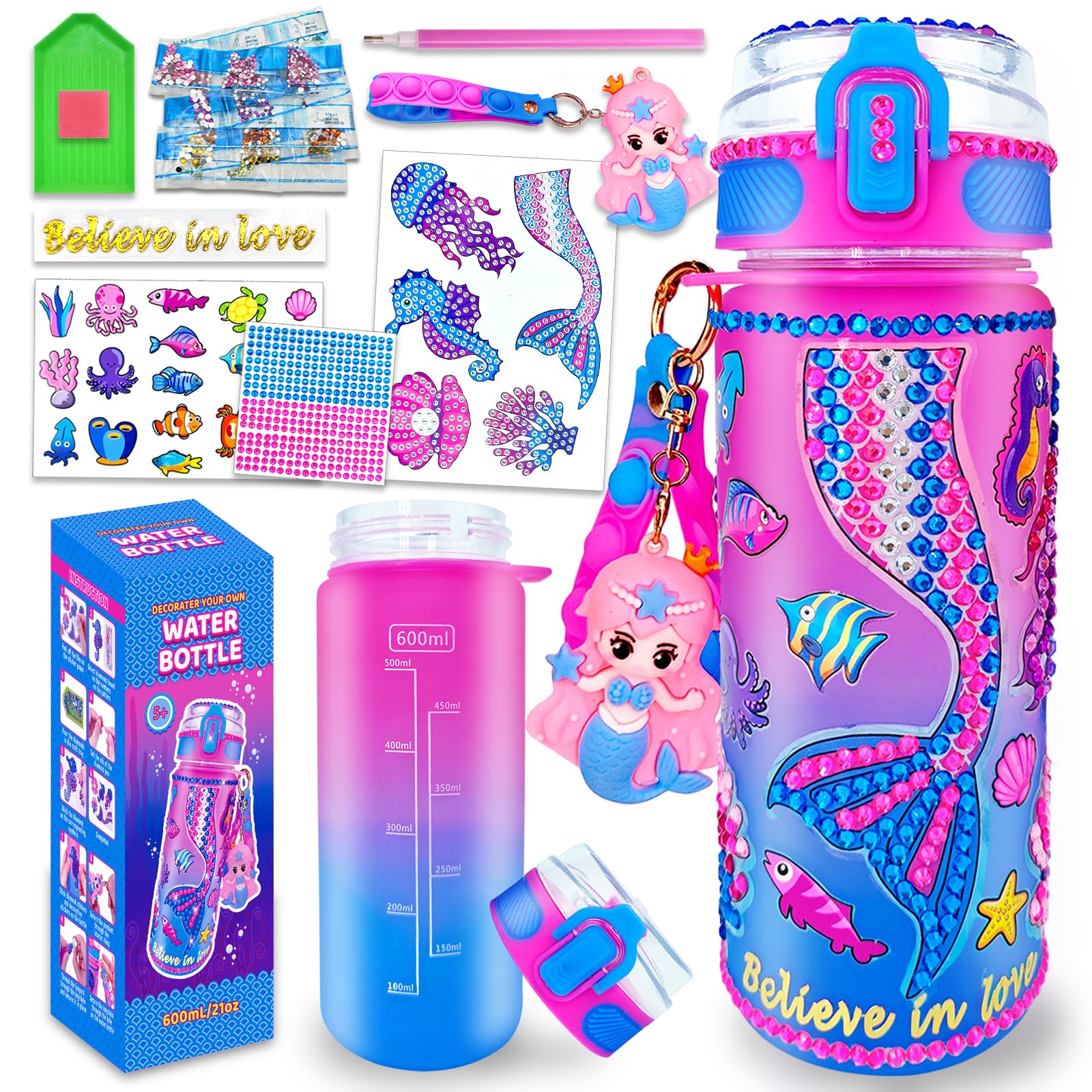 EDSPORTSHOUSE botella frontal sirena personalizable y atractiva