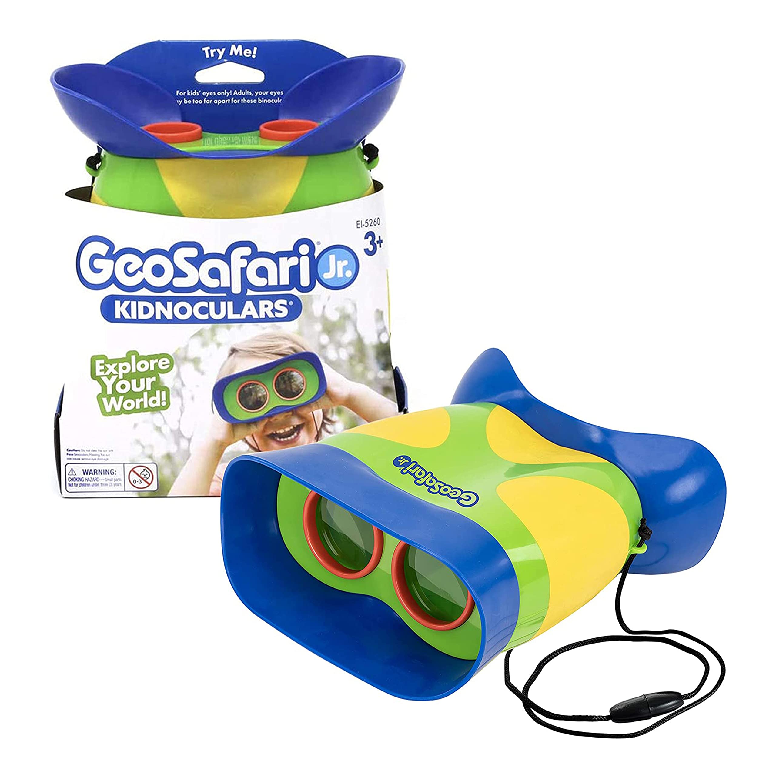 Educational Insights Kidnoculars vista frontal mostrando diseño seguro y colores atractivos