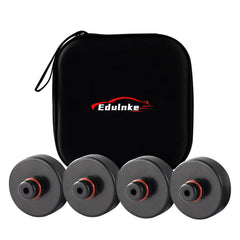 Edulnke frontal empaque mostrando kit de 4 pucks y bolsa para transportar