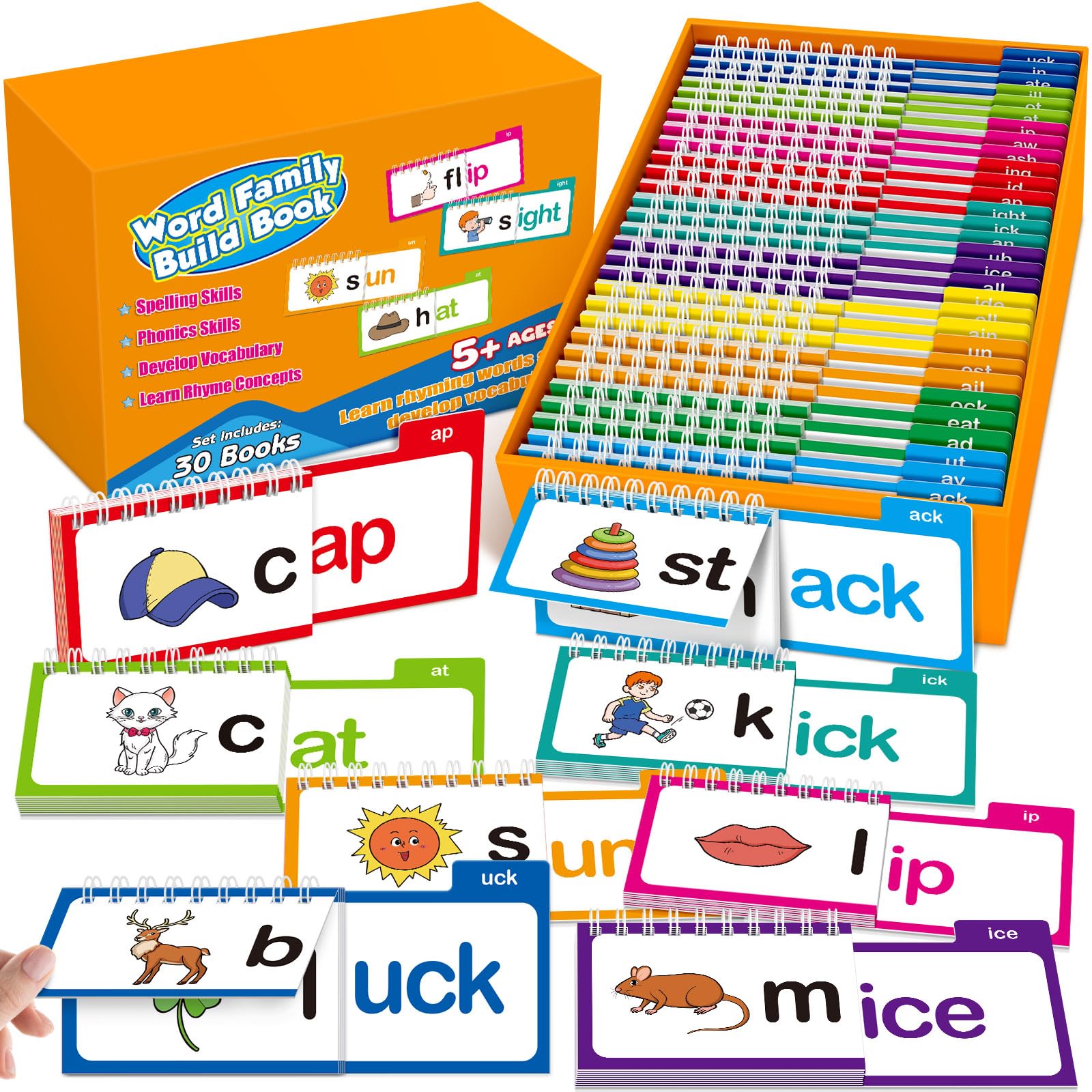 Edulok portada del conjunto de 30 flip books mostrando variedad y claridad para aprender