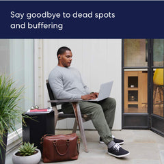 eero 6 instalado en salón mejorando streaming y videollamadas sin buffering