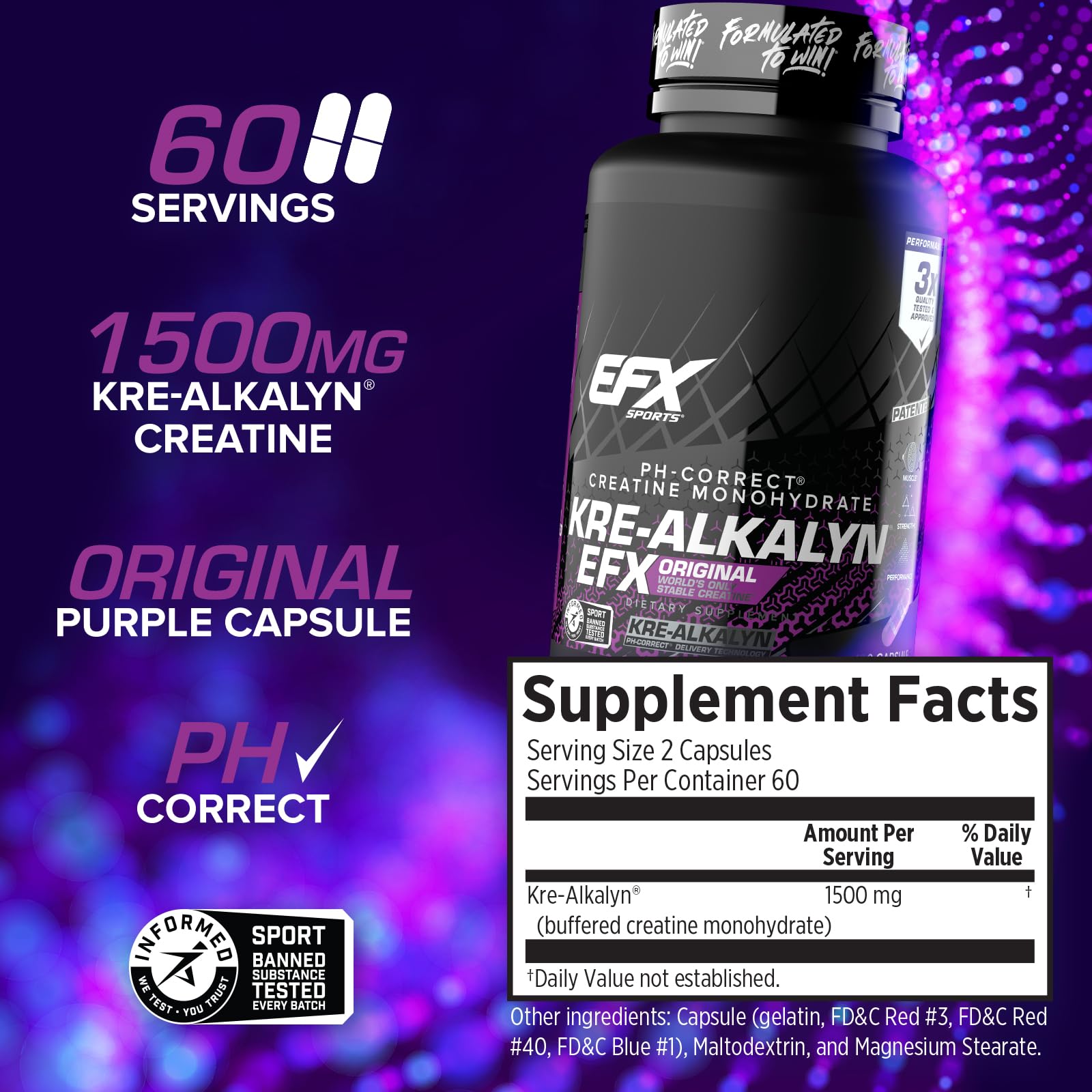 EFX Sports cápsulas en mano para comparar escala y portabilidad