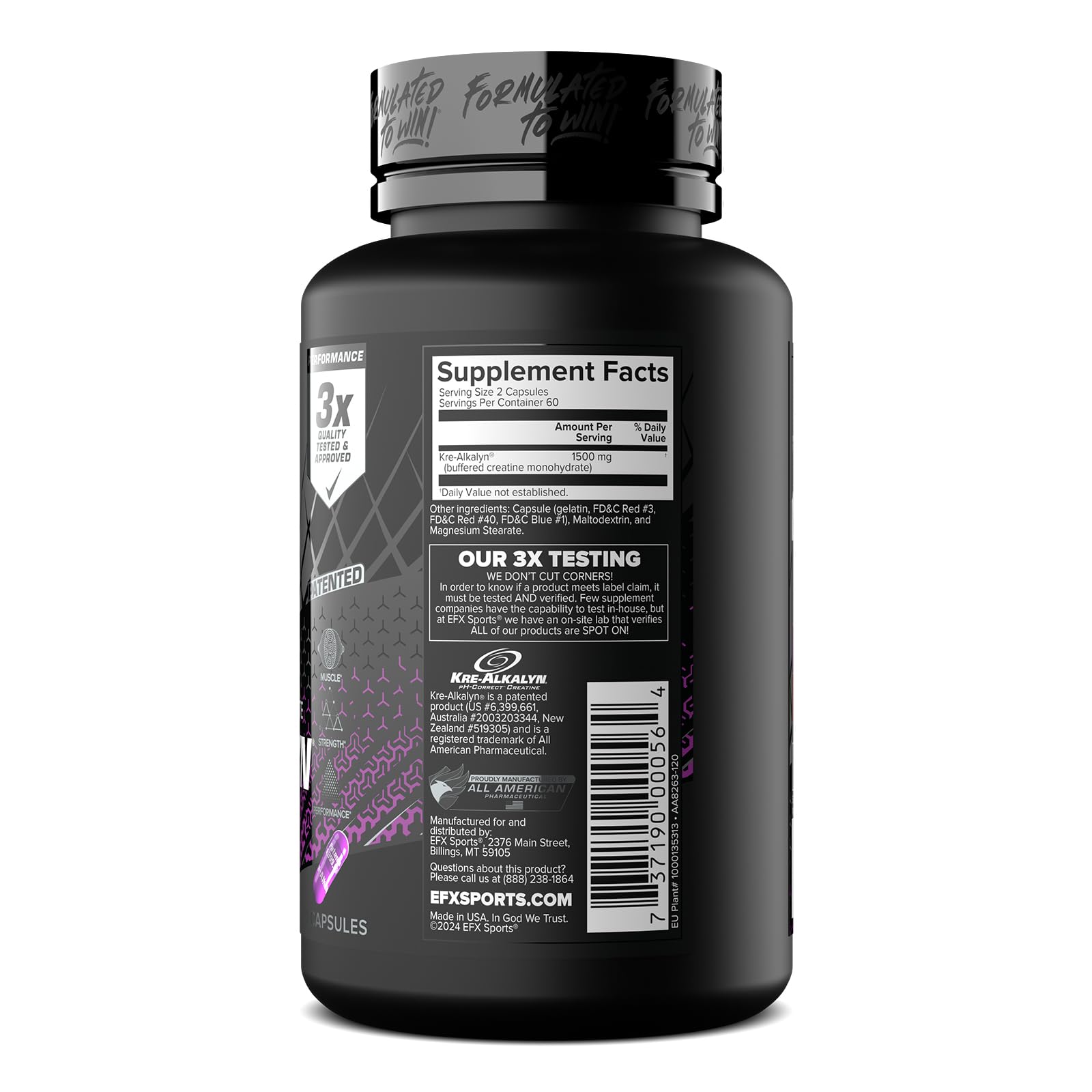 EFX Sports línea de producción demostrando control y triple verificación